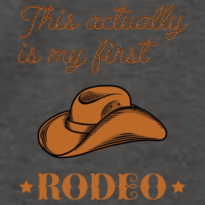 This Actually Is My First Rodeo Country Life Cowboy Vector Backpack