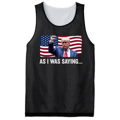 Trump As I Was Saying Trump His Speech Trump Vance Vintage Mesh Reversible Basketball Jersey Tank