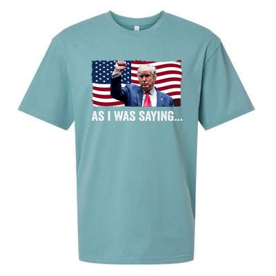 Trump As I Was Saying Trump His Speech Trump Vance Vintage Sueded Cloud Jersey T-Shirt