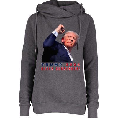 Trump Assassinated Injured In Pennsylvania July 13 2024 Womens Funnel Neck Pullover Hood