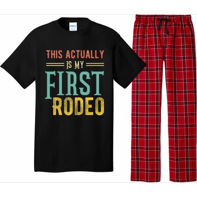 This Actually Is My First Rodeo Country Life Vintage Western Pajama Set