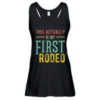 This Actually Is My First Rodeo Country Life Vintage Western Ladies Essential Flowy Tank