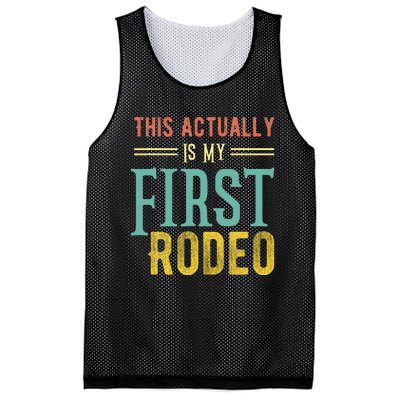 This Actually Is My First Rodeo Country Life Vintage Western Mesh Reversible Basketball Jersey Tank