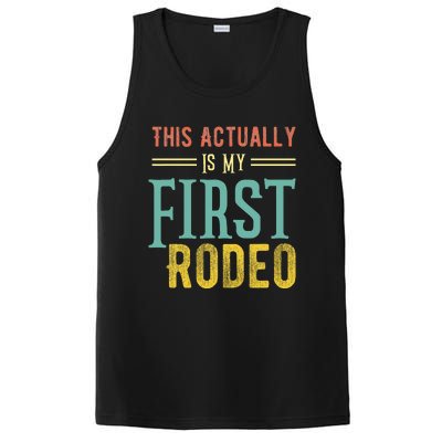 This Actually Is My First Rodeo Country Life Vintage Western PosiCharge Competitor Tank