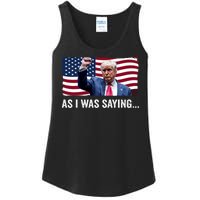 Trump As I Was Saying Trump His Speech Trump Vance Vintage Ladies Essential Tank