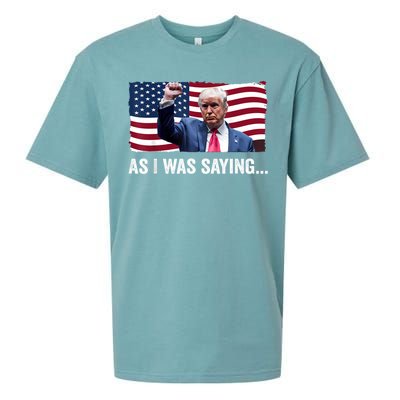 Trump As I Was Saying Trump His Speech Trump Vance Vintage Sueded Cloud Jersey T-Shirt