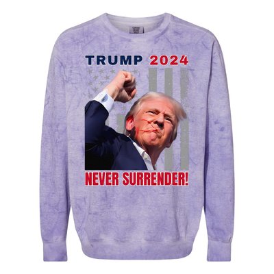 Trump Assassinated Injured In Pennsylvania July 13 2024 Colorblast Crewneck Sweatshirt