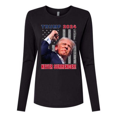 Trump Assassinated Injured In Pennsylvania July 13 2024 Womens Cotton Relaxed Long Sleeve T-Shirt