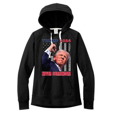 Trump Assassinated Injured In Pennsylvania July 13 2024 Women's Fleece Hoodie