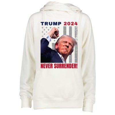 Trump Assassinated Injured In Pennsylvania July 13 2024 Womens Funnel Neck Pullover Hood