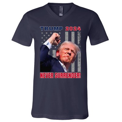 Trump Assassinated Injured In Pennsylvania July 13 2024 V-Neck T-Shirt