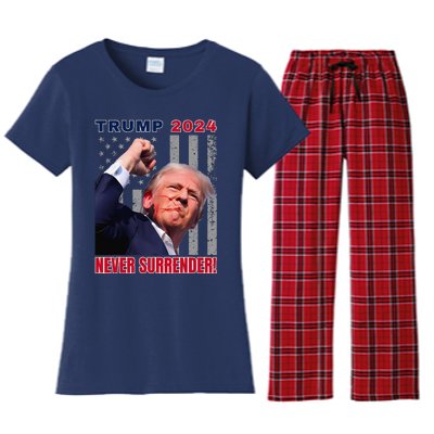 Trump Assassinated Injured In Pennsylvania July 13 2024 Women's Flannel Pajama Set