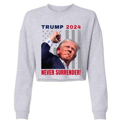 Trump Assassinated Injured In Pennsylvania July 13 2024 Cropped Pullover Crew