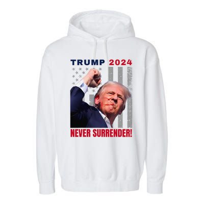 Trump Assassinated Injured In Pennsylvania July 13 2024 Garment-Dyed Fleece Hoodie