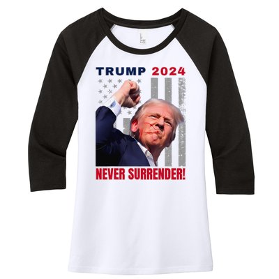 Trump Assassinated Injured In Pennsylvania July 13 2024 Women's Tri-Blend 3/4-Sleeve Raglan Shirt