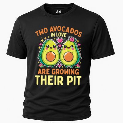 Two Avocados In Love Are Growing Avocado Pregnancy Gift Performance Shirt
