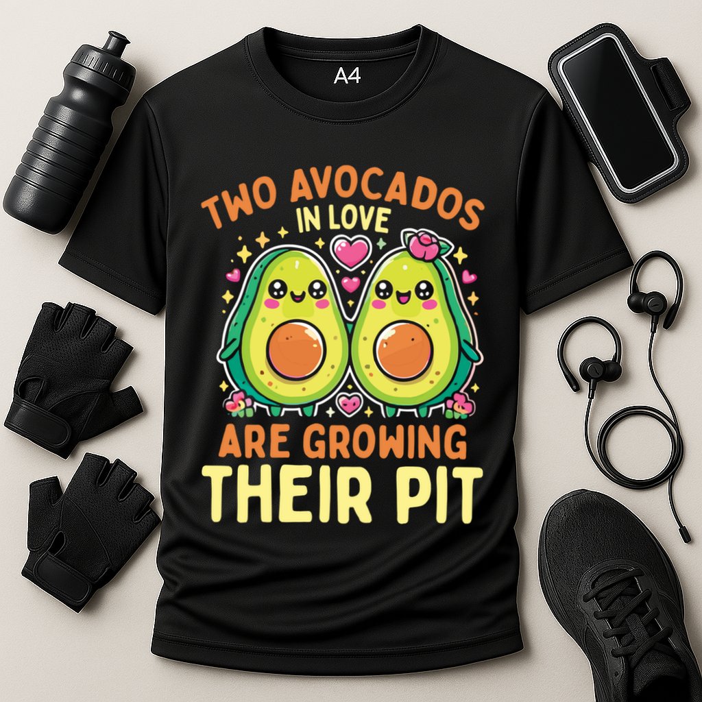 Two Avocados In Love Are Growing Avocado Pregnancy Gift Cooling Performance Crew T-Shirt