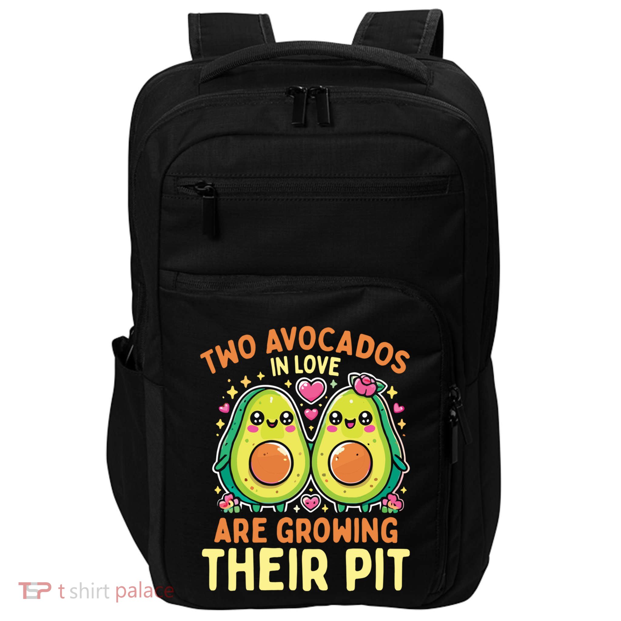 Two Avocados In Love Are Growing Avocado Pregnancy Gift Impact Tech Backpack