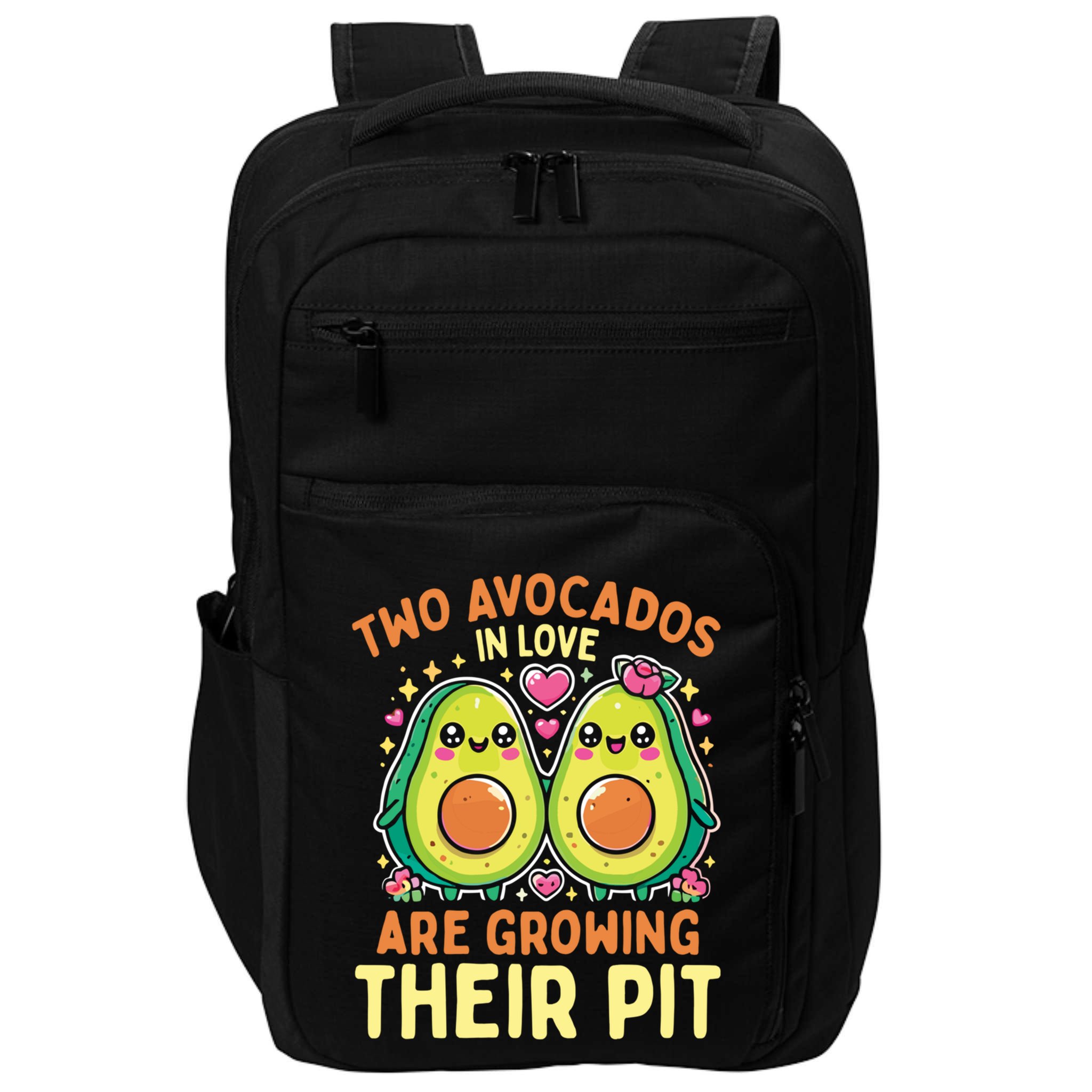 Two Avocados In Love Are Growing Avocado Pregnancy Gift Impact Tech Backpack