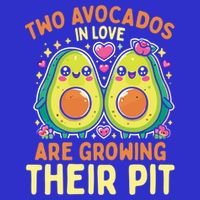 Two Avocados In Love Are Growing Avocado Pregnancy Gift Long Sleeve Shirt
