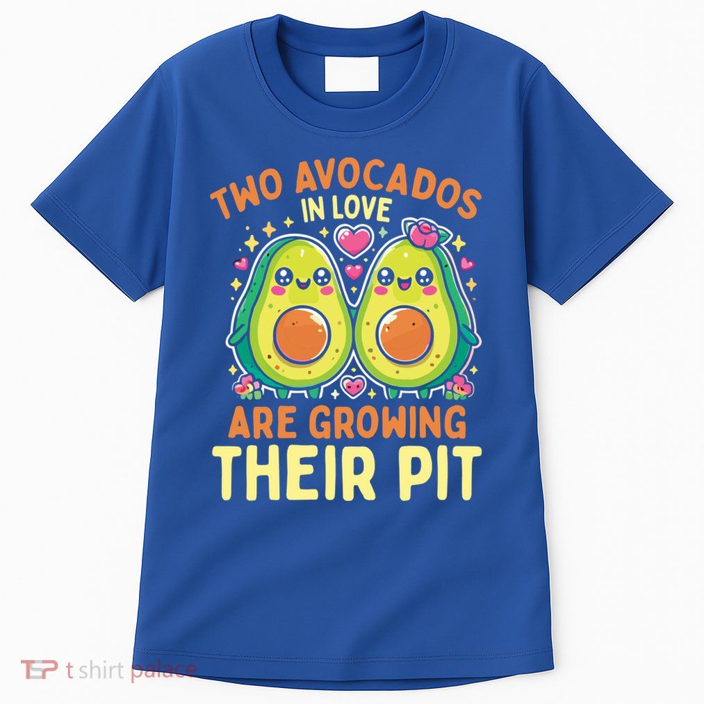 Two Avocados In Love Are Growing Avocado Pregnancy Gift Tall T-Shirt