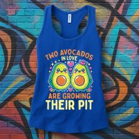 Two Avocados In Love Are Growing Avocado Pregnancy Gift Womens Tank Top