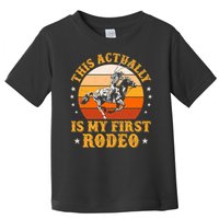 That Actually Is My First Rodeo Vintage Retro Country Life Cowboy Toddler T-Shirt