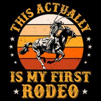 That Actually Is My First Rodeo Vintage Retro Country Life Cowboy Visor