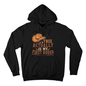 This Actually Is My First Rodeo Cowgirl Bronco Bucking Hoodie