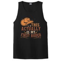 This Actually Is My First Rodeo Cowgirl Bronco Bucking PosiCharge Competitor Tank