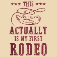 This Actually Is My First Rodeo Cowboy Zip Tote Bag