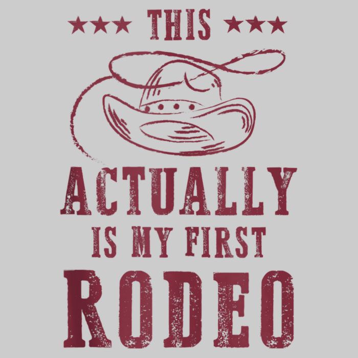 This Actually Is My First Rodeo Cowboy Tie-Dye T-Shirt