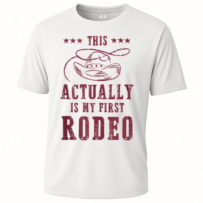 This Actually Is My First Rodeo Cowboy Cooling Performance Crew T-Shirt