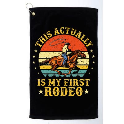 This Actually Is My First Rodeo Country Life Howdy Vintage Golf Towel