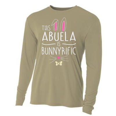 This Abuela Is Bunnyrific Easter Bunny Ears Cooling Performance Long Sleeve Crew