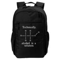 Technically Alcohol is a Solution Funny Nerd Beer Chemistry Backpack