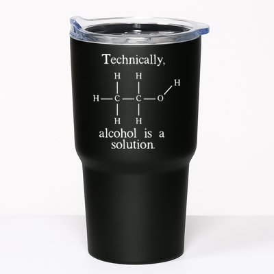 Technically Alcohol is a Solution Funny Nerd Beer Chemistry Tumbler