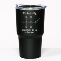 Technically Alcohol is a Solution Funny Nerd Beer Chemistry Tumbler