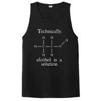 Technically Alcohol is a Solution Funny Nerd Beer Chemistry PosiCharge Competitor Tank