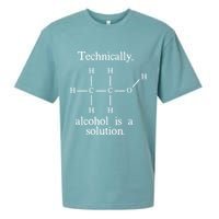 Technically Alcohol is a Solution Funny Nerd Beer Chemistry Sueded Cloud Jersey T-Shirt