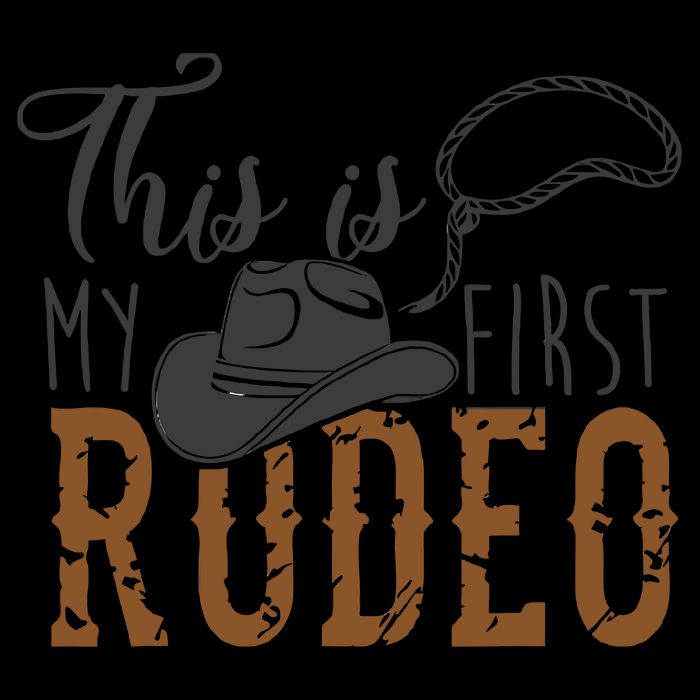 This Actually Is My First Rodeo Funny Cowboy Cowgirl City Backpack