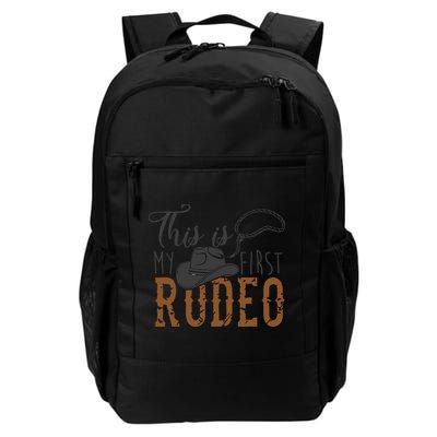 This Actually Is My First Rodeo Funny Cowboy Cowgirl Backpack