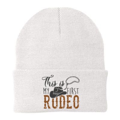 This Actually Is My First Rodeo Funny Cowboy Cowgirl Beanie