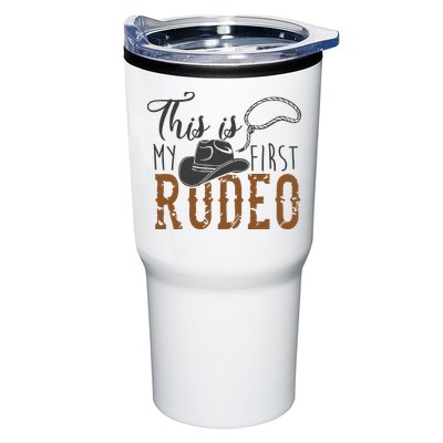 This Actually Is My First Rodeo Funny Cowboy Cowgirl Tumbler