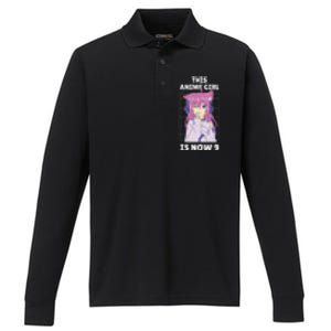 This Anime Is Now 9 Years Old Birthday Kawaii Performance Long Sleeve Polo