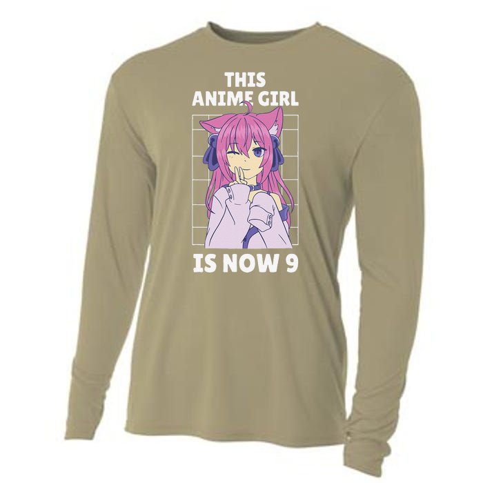 This Anime Is Now 9 Years Old Birthday Kawaii Cooling Performance Long Sleeve Crew