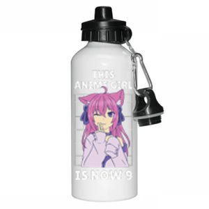 This Anime Is Now 9 Years Old Birthday Kawaii Aluminum Water Bottle