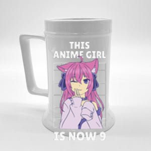 This Anime Is Now 9 Years Old Birthday Kawaii Beer Stein