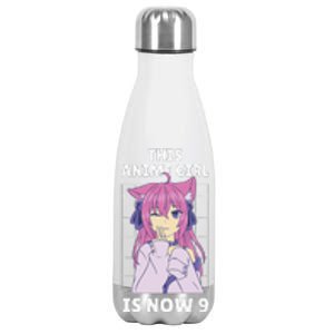 This Anime Is Now 9 Years Old Birthday Kawaii Stainless Steel Insulated Water Bottle