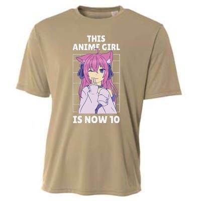 This Anime Is Now 10 Years Old Birthday Kawaii Cute Cooling Performance Crew T-Shirt